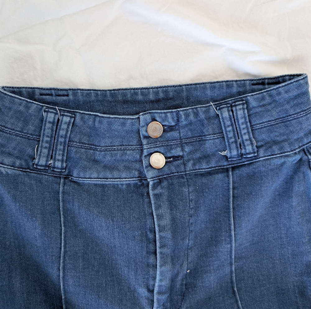 BCBGMaxAzria Dark Blue Flare Jeans - Picture 6 of 6